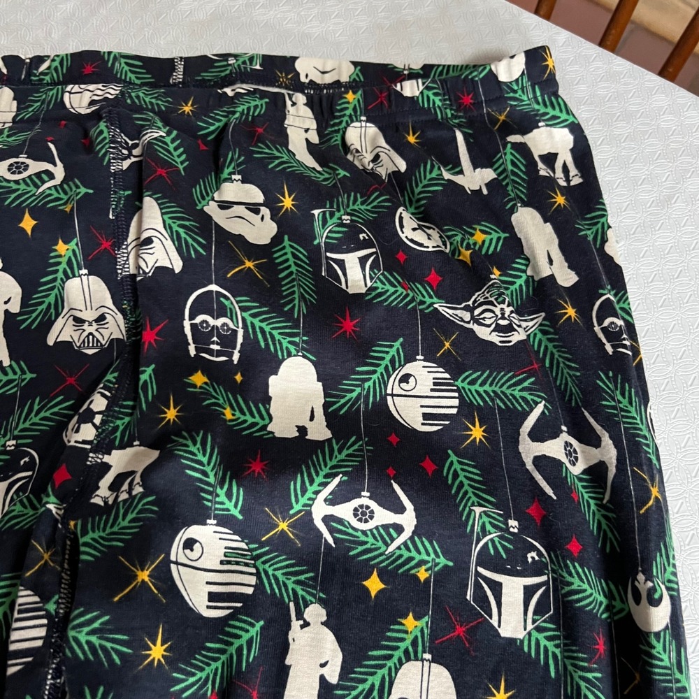 Hanna Andersson Star Wars Christmas Pajama Pants Mens XXL Organic Cotton Jogger - Picture 5 of 7